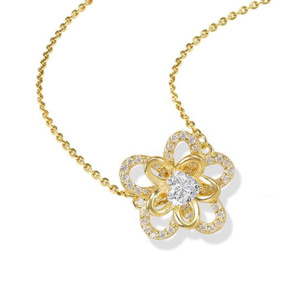 S925 Silver Necklace Sunflower Necklace - Image 4