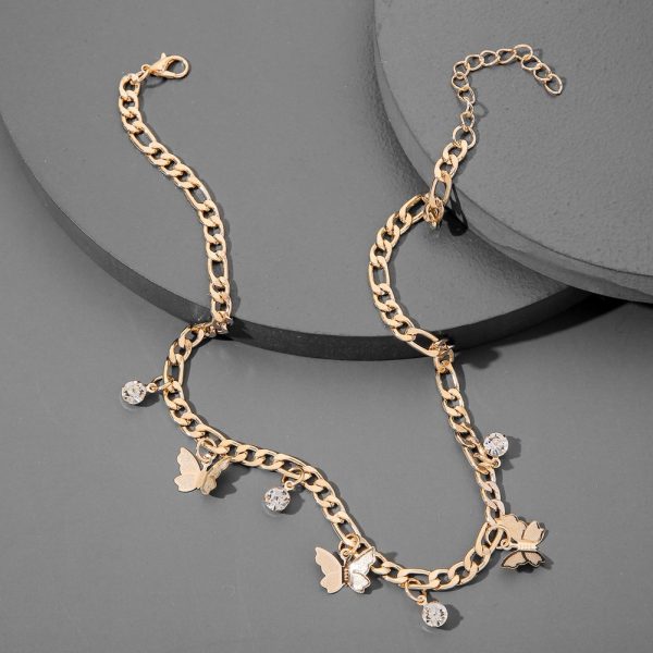 Butterfly Necklace Metal Clavicle Necklace - Image 3