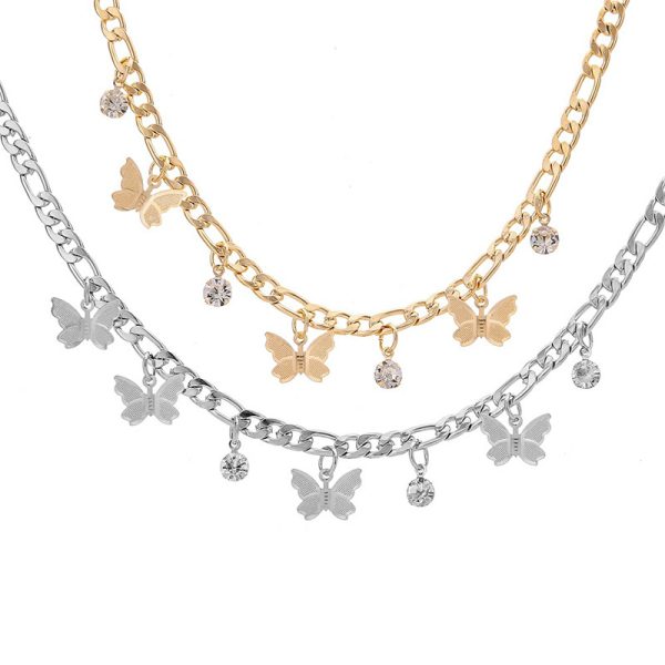 Butterfly Necklace Metal Clavicle Necklace - Image 5