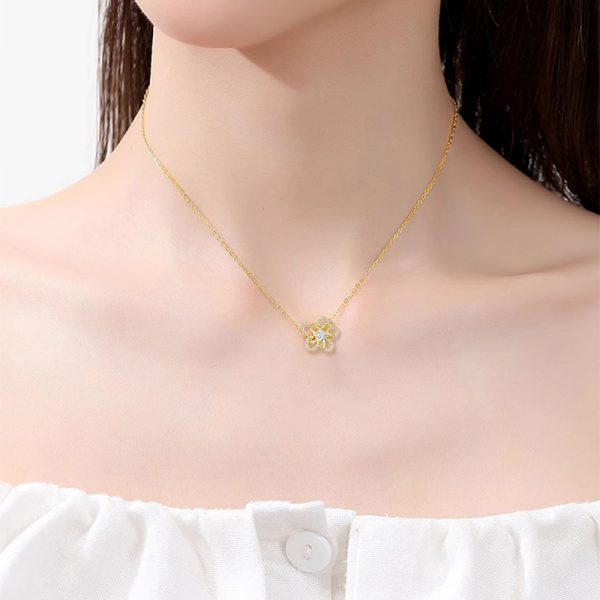 S925 Silver Necklace Sunflower Necklace - Image 6
