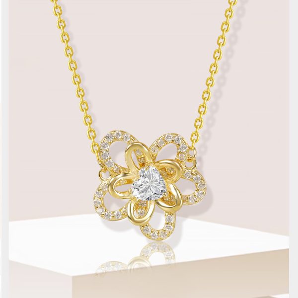 S925 Silver Necklace Sunflower Necklace - Image 5